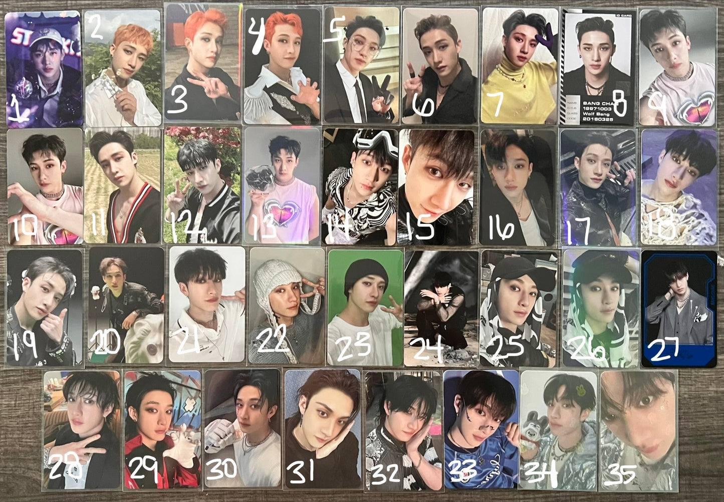 Bang Chan Photocards (misc 1)